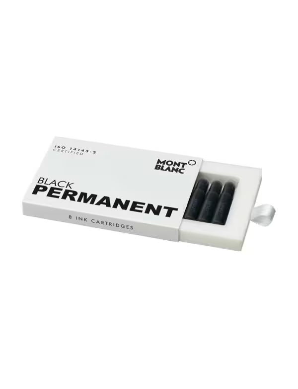 Montblanc Ink Cart Permanent Black 1Pack=8Cart PF