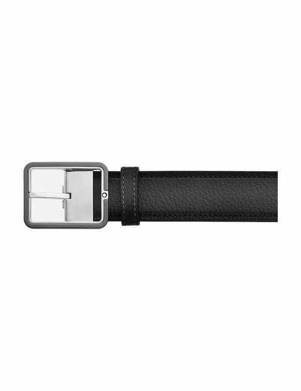 Montblanc Grey 35 mm leather belt