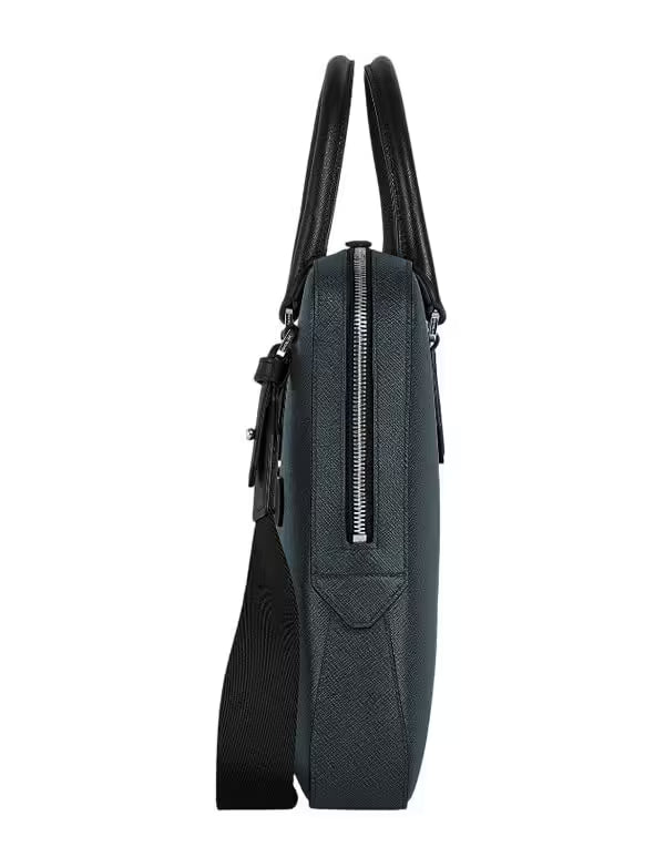 Montblanc Sartorial document case thin Tweed Blue