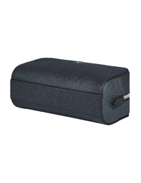 Montblanc Small Toiletry Clutch Bag in Sartorial Leather Tweed Blue
