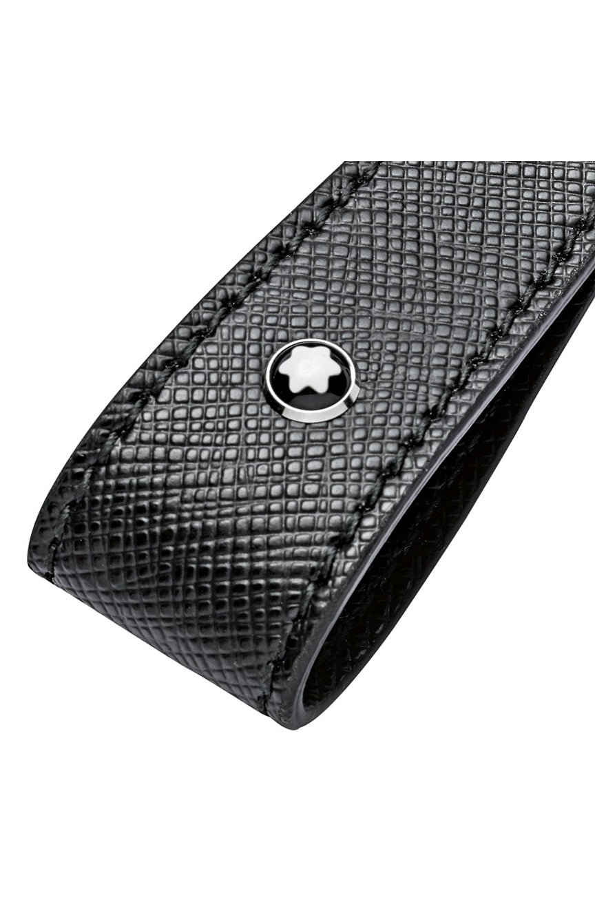 سلسلة مفاتيح من Montblanc Sartorial باللونين الأسود والفولاذي