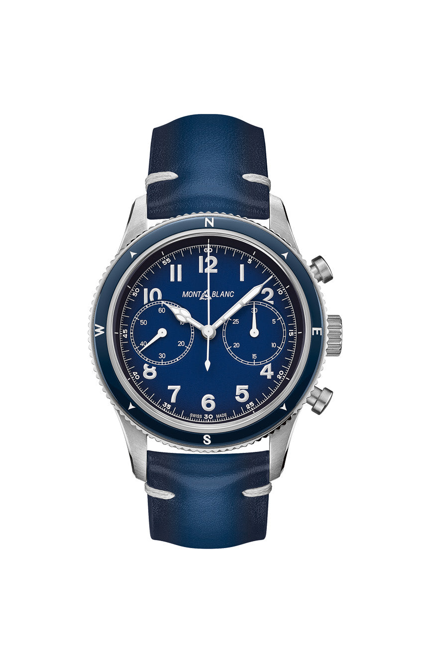 Montblanc 1858 Automatic Chronograph Blue Dial