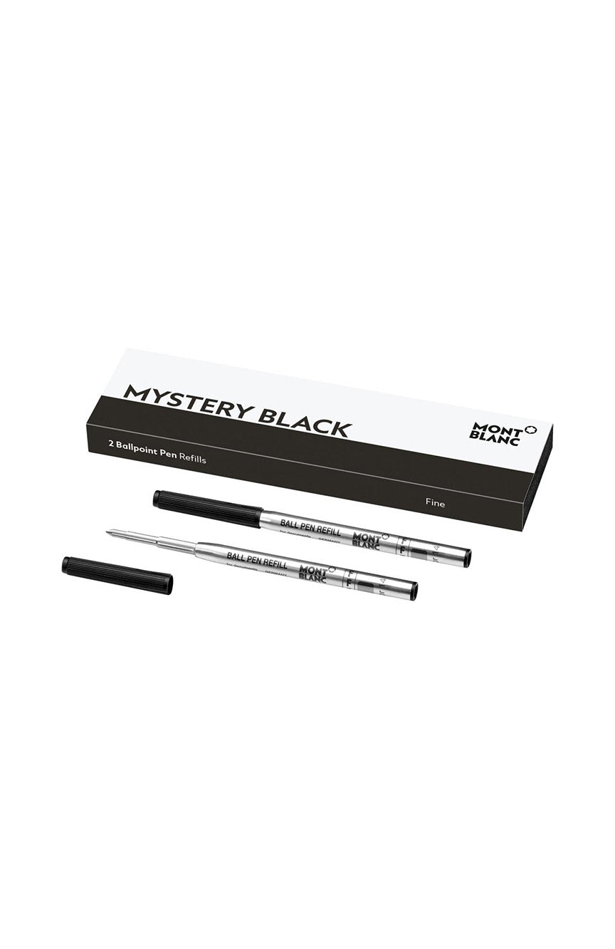 قلم مون بلان BP F 2x1 Mystery Black PF