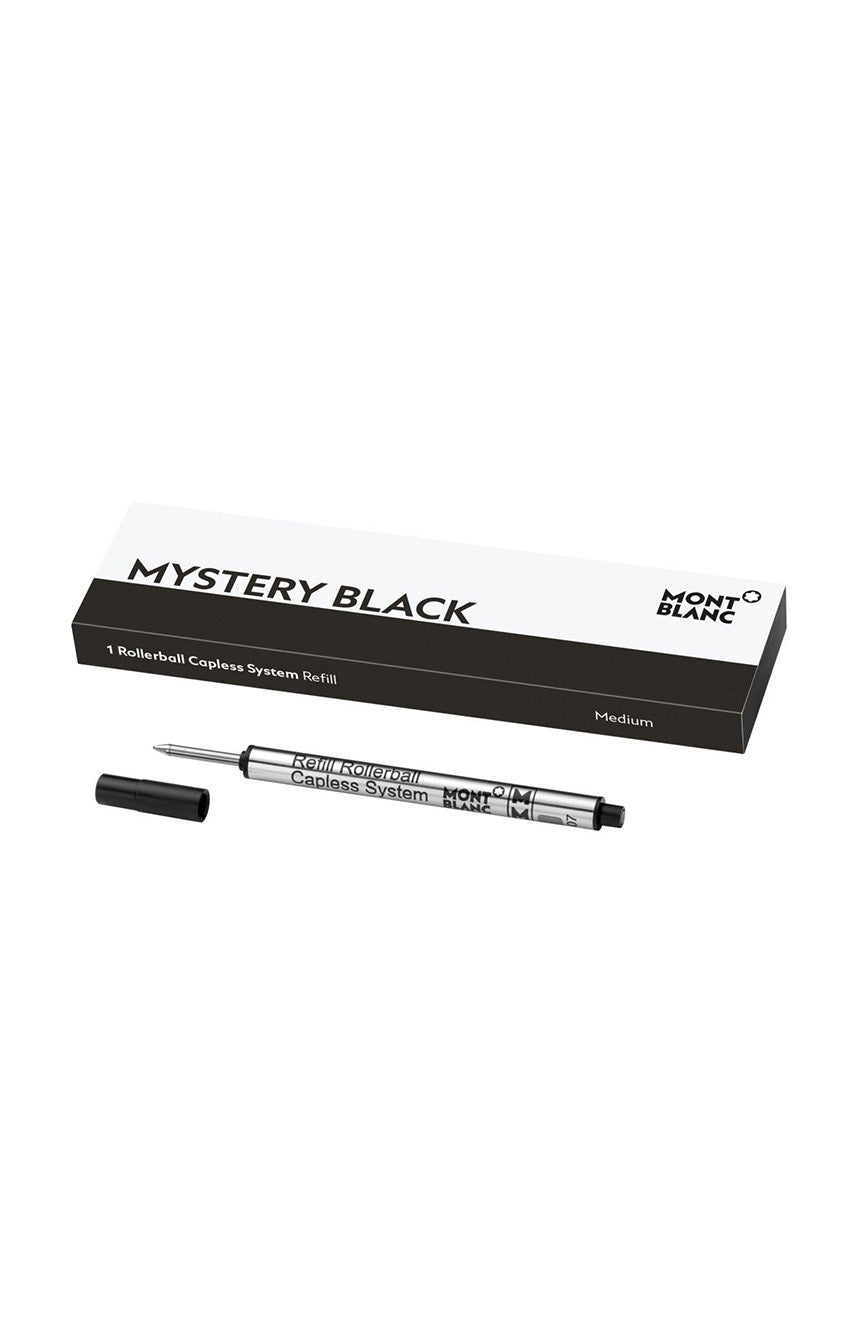 قلم مون بلان ريفيل RB بدون غطاء M 1x1 Mystery Black PF