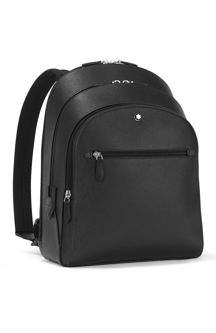 حقيبة ظهر Montblanc Sartorial متوسطة الحجم بثلاثة أقسام باللون الأسود