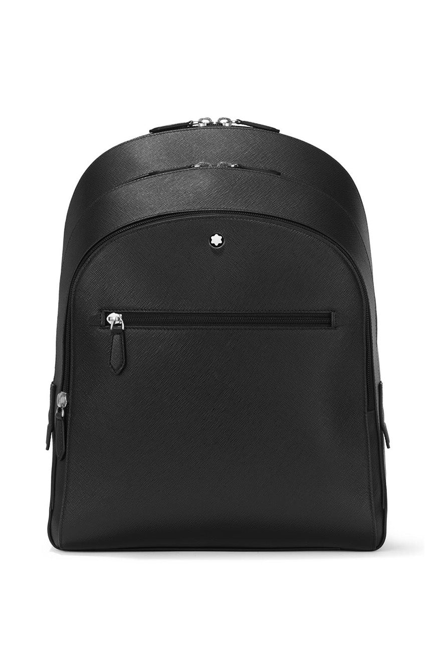 حقيبة ظهر Montblanc Sartorial متوسطة الحجم بثلاثة أقسام باللون الأسود