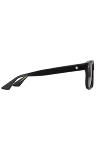 Montblanc Rectangular Black Frame Sunglasses