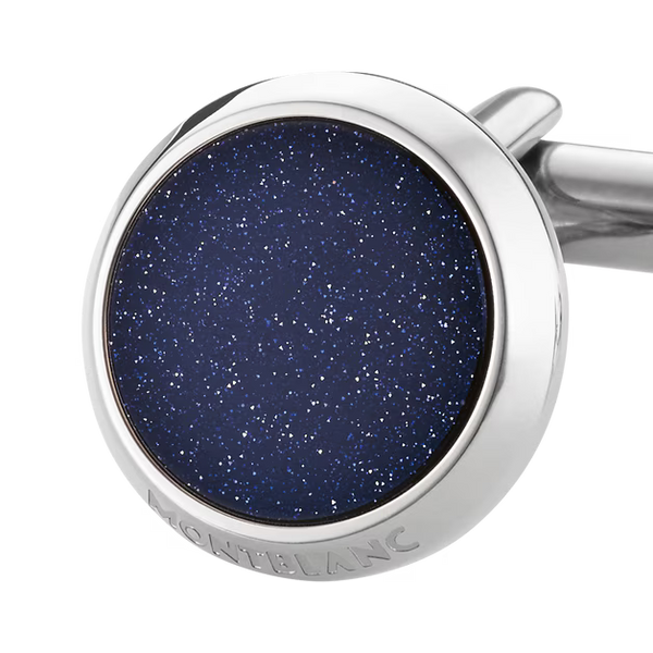 Montblanc Cufflinks stainless steel glass inlay