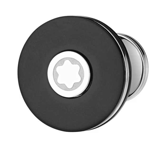 Montblanc Cufflinks, Round, Steel, Resin, PIX