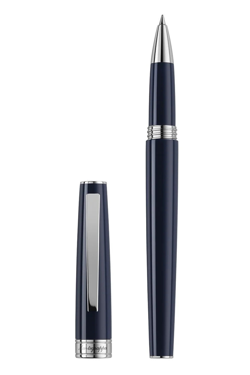 Montegrappa Armonia Rollerball Pen, Steel, Dark Blue