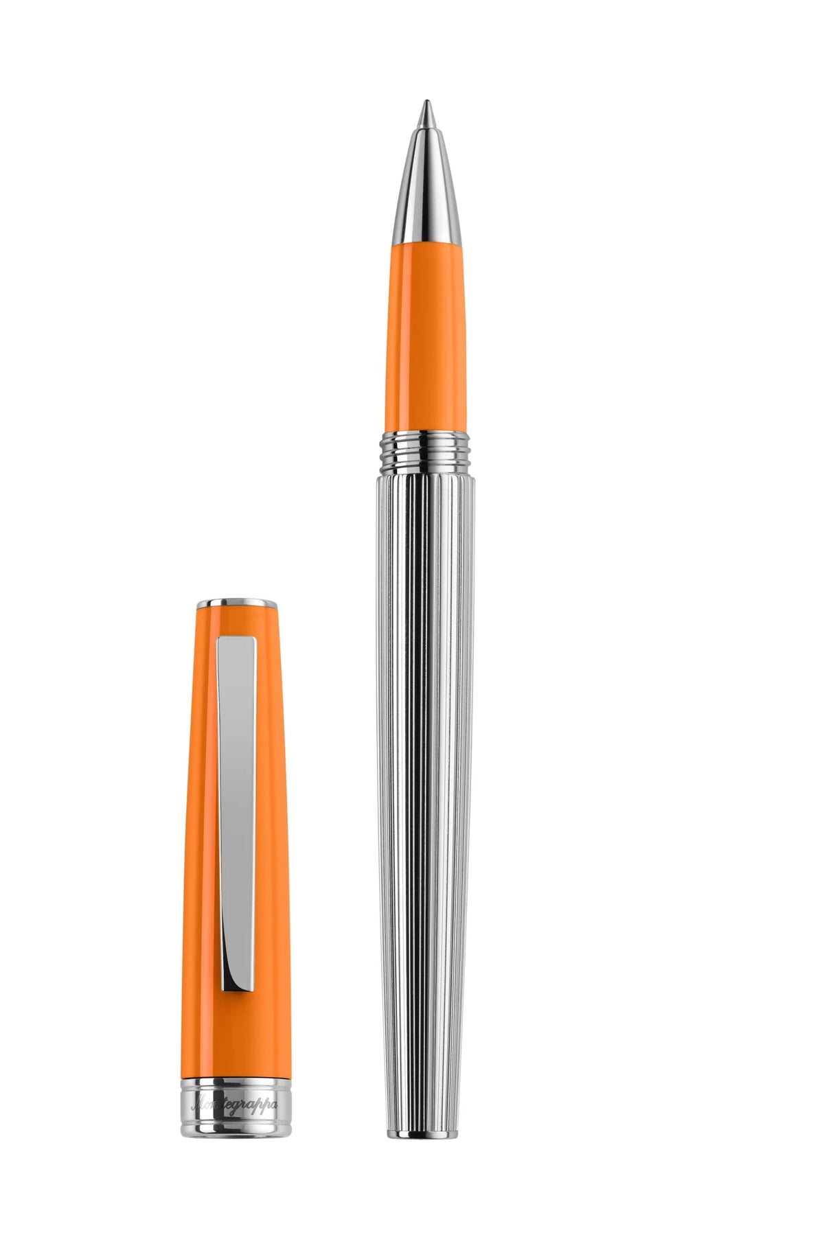 Montegrappa Armonia Duetto Rollerball Pen, Steel, Orange