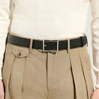 Montblanc Belt-RectangFormSPRevSartBk/SartEb35mm