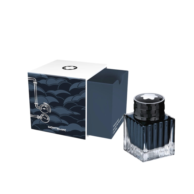 Montblanc Ink Bottle, Meisterstück Around the World in 80 Days, Coal Blue - 50ml