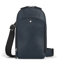 Montblanc Sartorial sling bag Tweed Blue