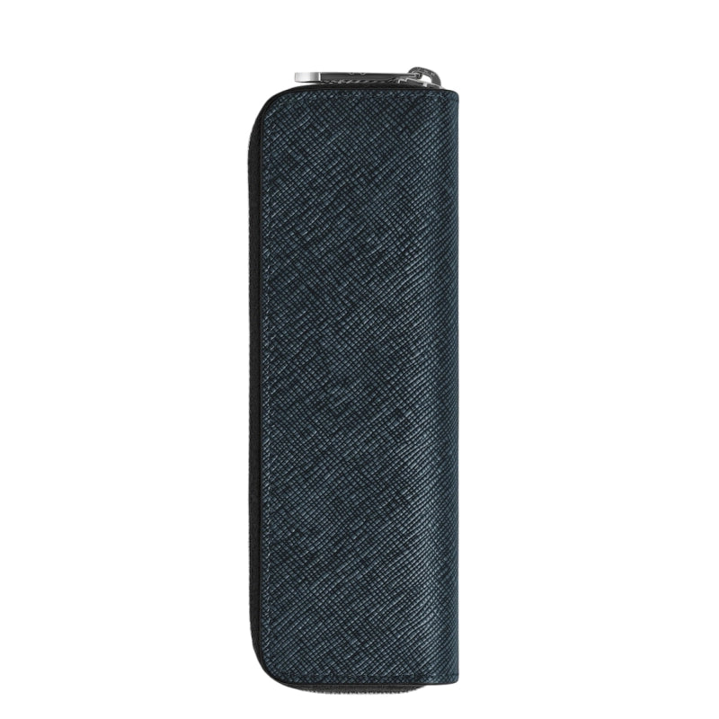 Montblanc Sartorial 1 pen pouch zip Tweed Blue
