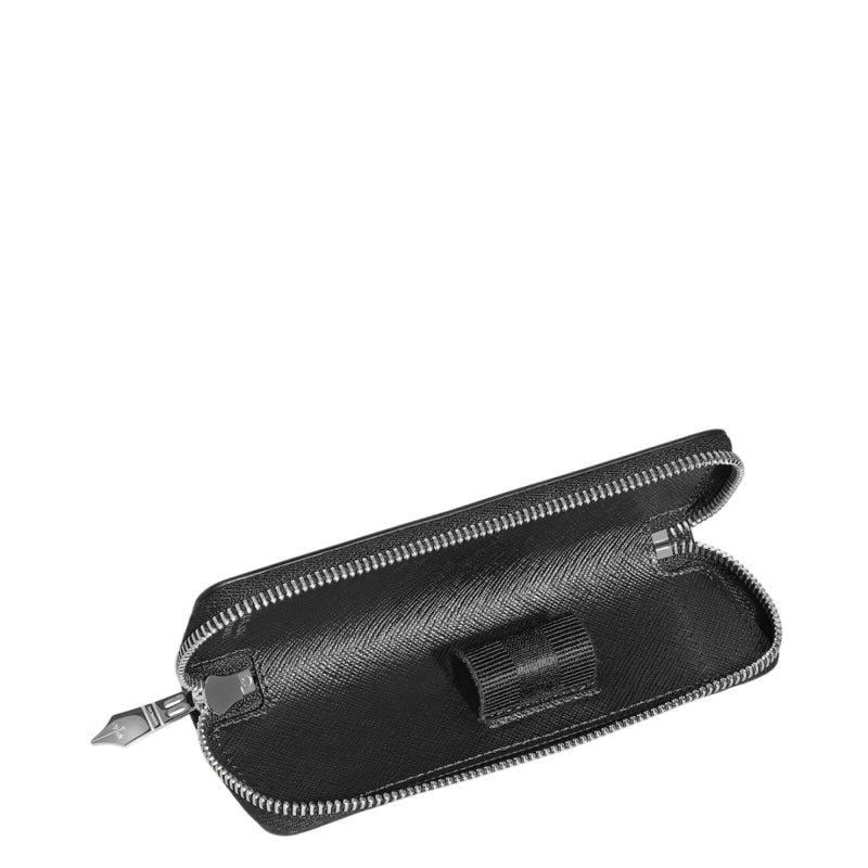 Montblanc Sartorial 1 pen pouch zip Tweed Blue