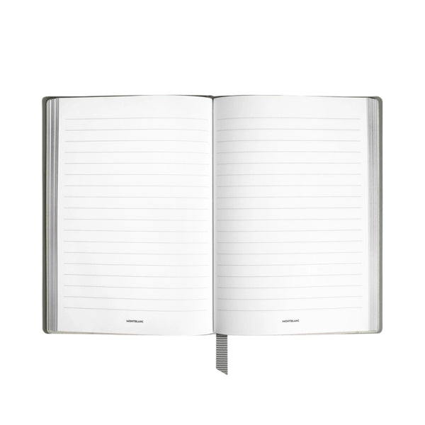 Montblanc Medium Notebook in Sartorial Leather, Lined Pages Warm Grey