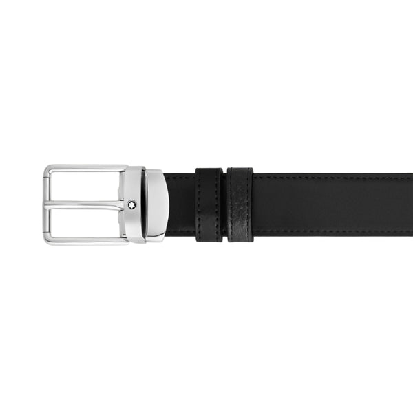 Montblanc Everyday 30 mm Reversible Belt in Grain Leather Black