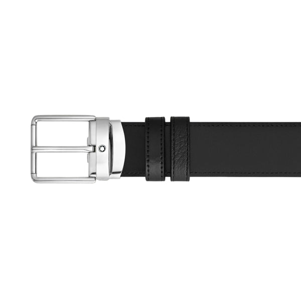 Montblanc Everyday 35 mm Reversible Belt in Grain Leather Black