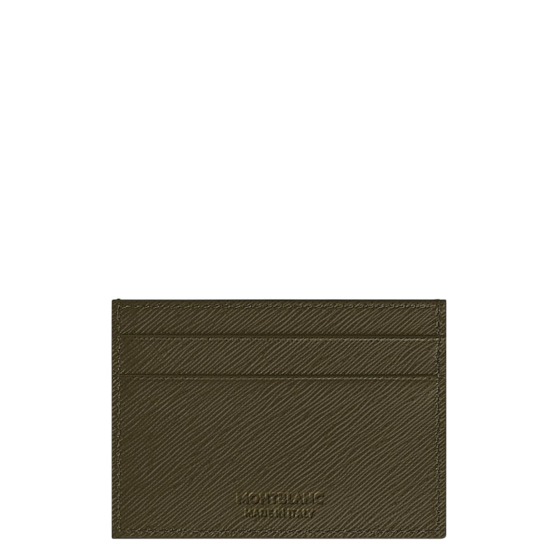 Montblanc Card Holder 5cc in Sartorial Leather Khaki