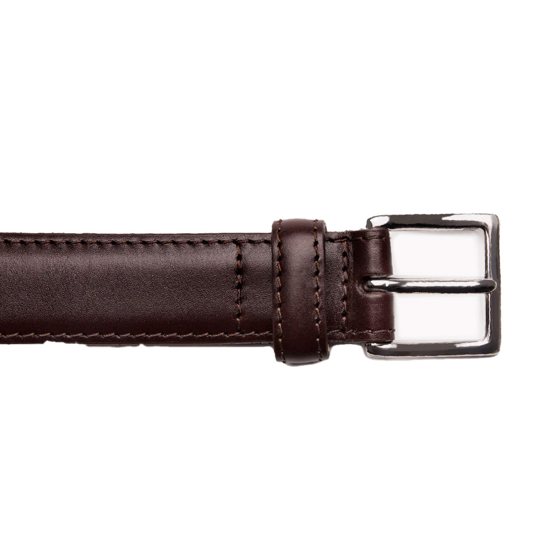 Ettinger Mens Waxy Leather Belt 30Mm  100Cm Dark Brown