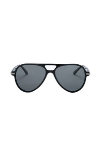 Bentley Black Acetate-Titanium-Palladium Plated-Grey Lens