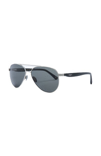 Bentley Titanium-Palladium Plated-Black Acetate-Grey Lens