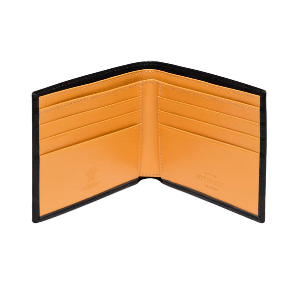 Ettinger Bridle Hide Billfold Wallet W. 6 C/C Black/London Tan