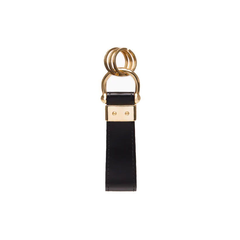 Ettinger Bridle Stirrup Keyring Black