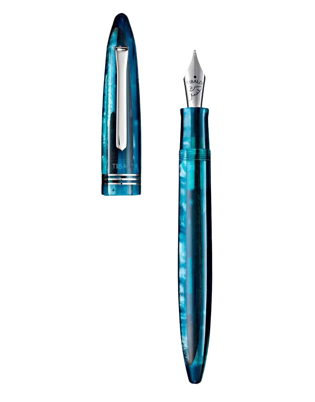 Tibaldi Bora Bora Resin Fountain Pen With Palladium Trim