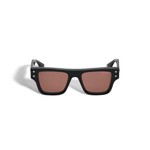 Montblanc Rectangular Sunglasses With Black Acetate Frame