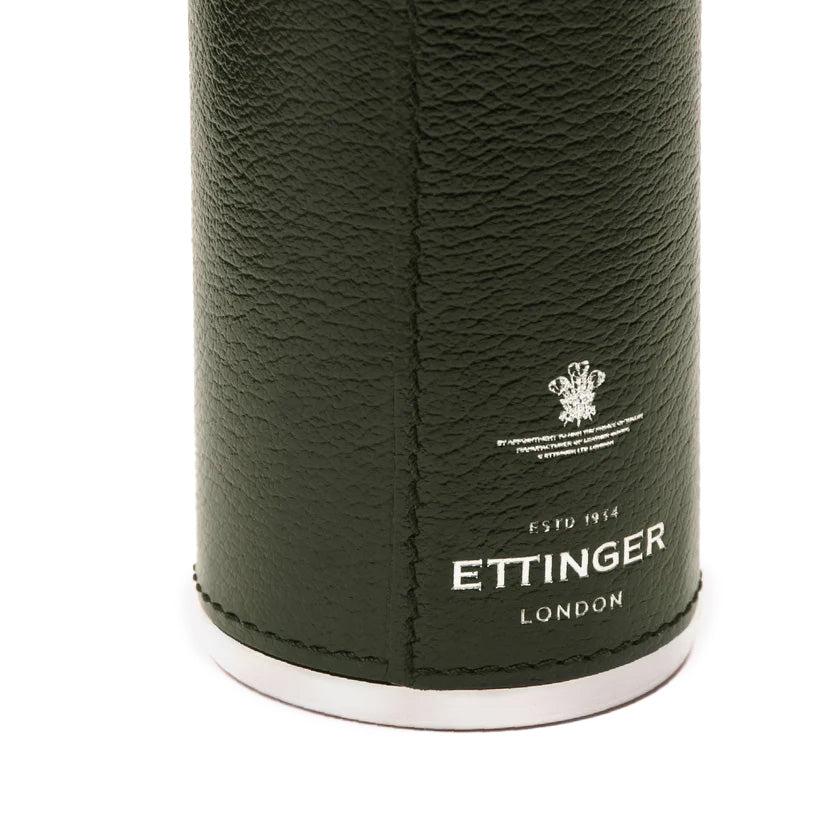 Ettinger Capra 8Oz Hunter Flask With 4 Cups Forest Green