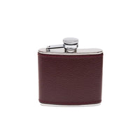 Ettinger Capra 4Oz Captive Top Hip Flask Bordeaux