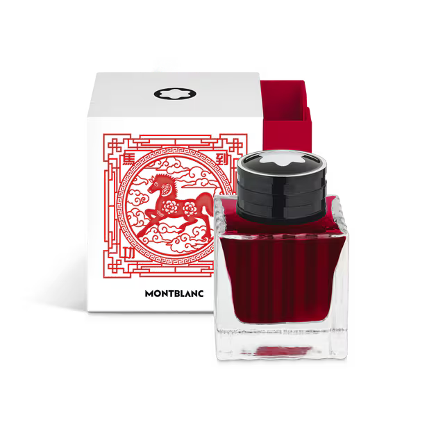Montblanc Ink Bottle, The Legend of Zodiacs, The Horse, Red – 50ml
