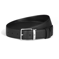 Montblanc Everyday 35 mm Reversible Belt in Grain Leather Black