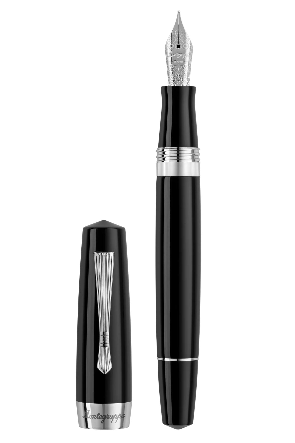 Montegrappa Elmo 02 Plus Fountain Pen, Black, Medium