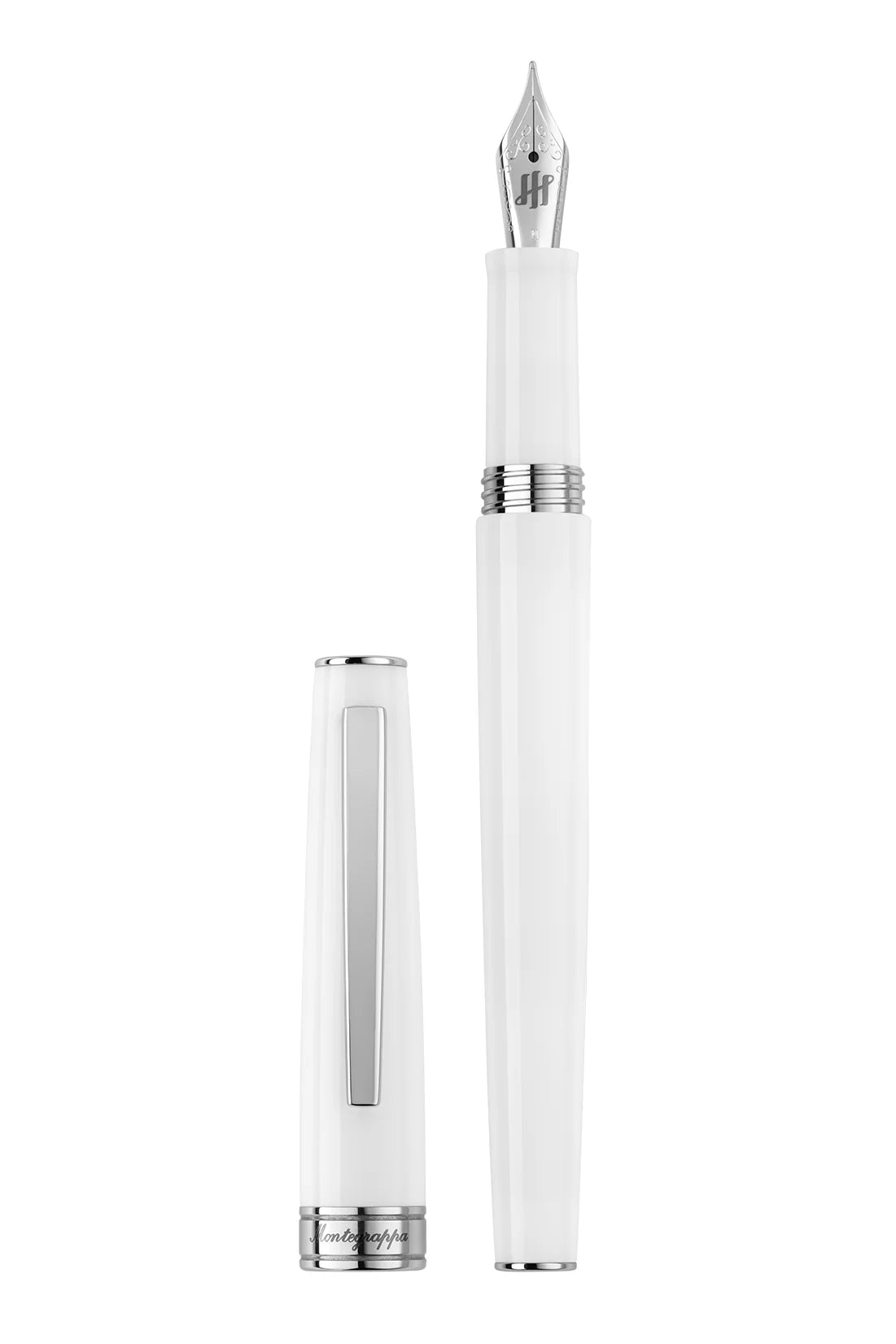 Montegrappa Armonia Fountain Pen, Steel, Frost MEDIUM