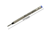 Montegrappa Rollerball Pen Refills, 10 units/box, Medium 1,00 mm, Blue