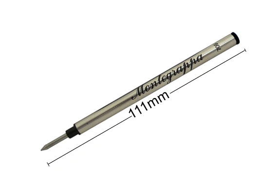 Montegrappa Rollerball Pen Refills, 10 units/box, Fine 0,7 mm, Black