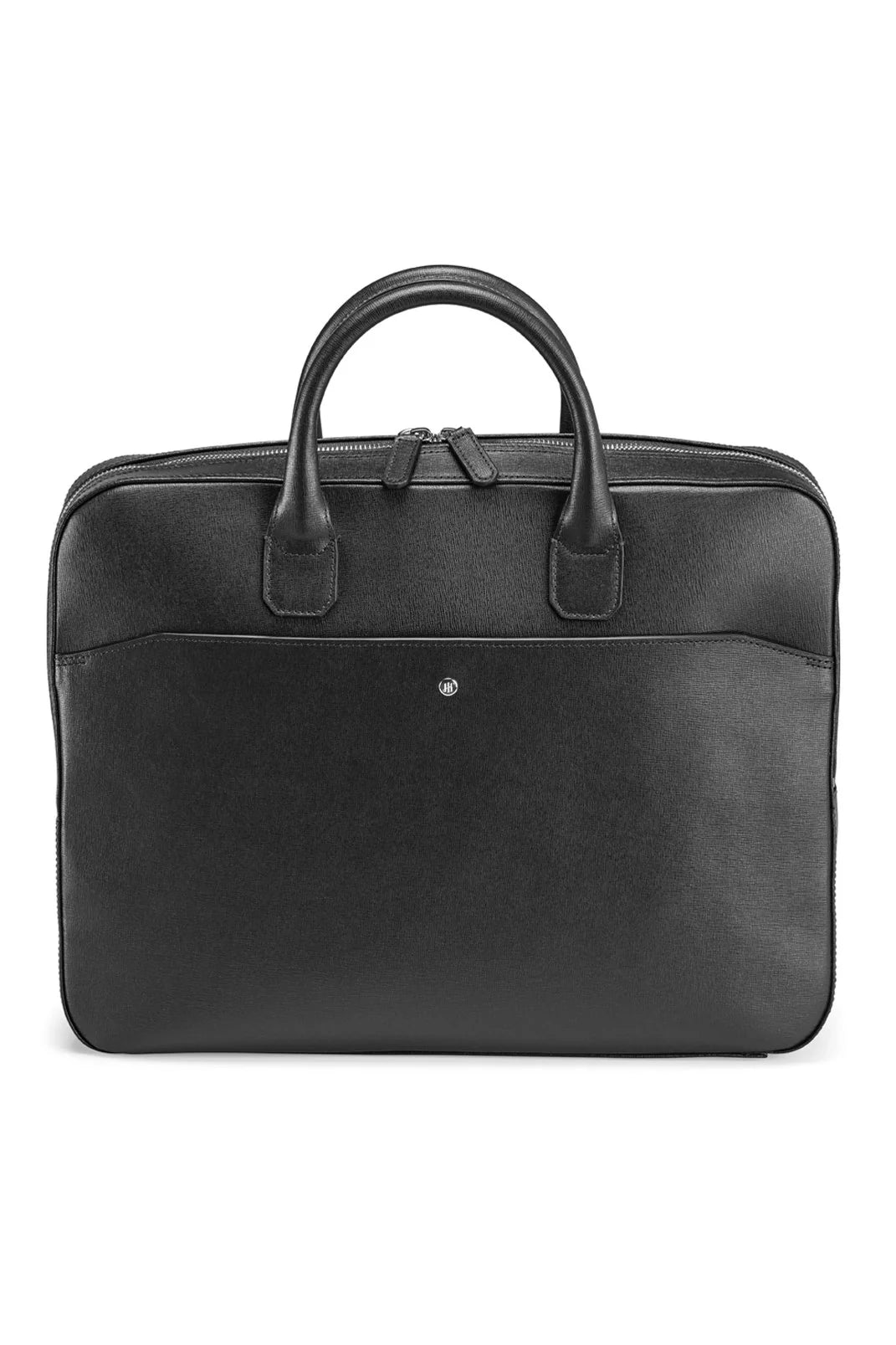 Montegrappa Laptop Bag, Black Saffiano