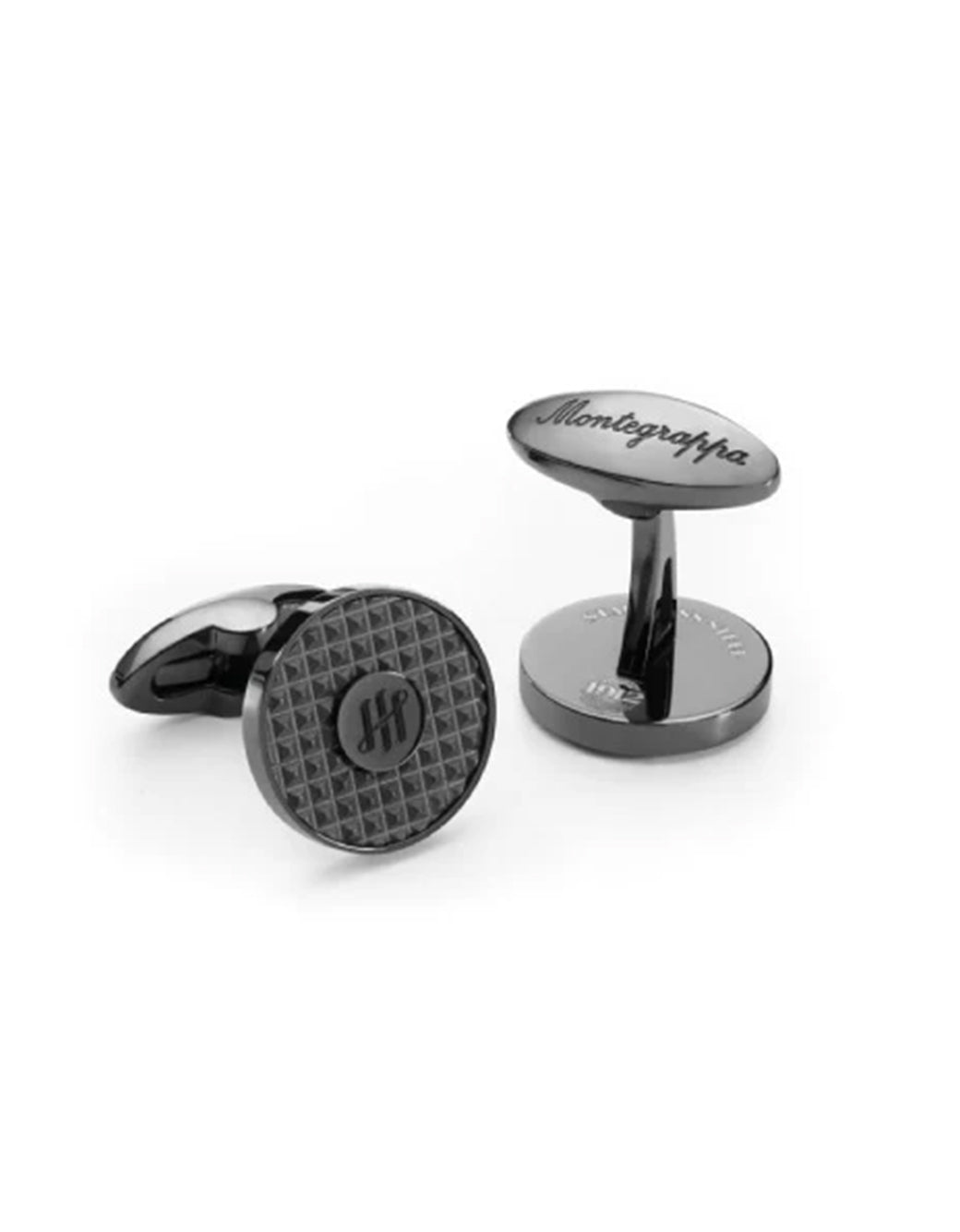 Montegrappa Clou "Ambigram" Cufflinks, IP Gun Metal