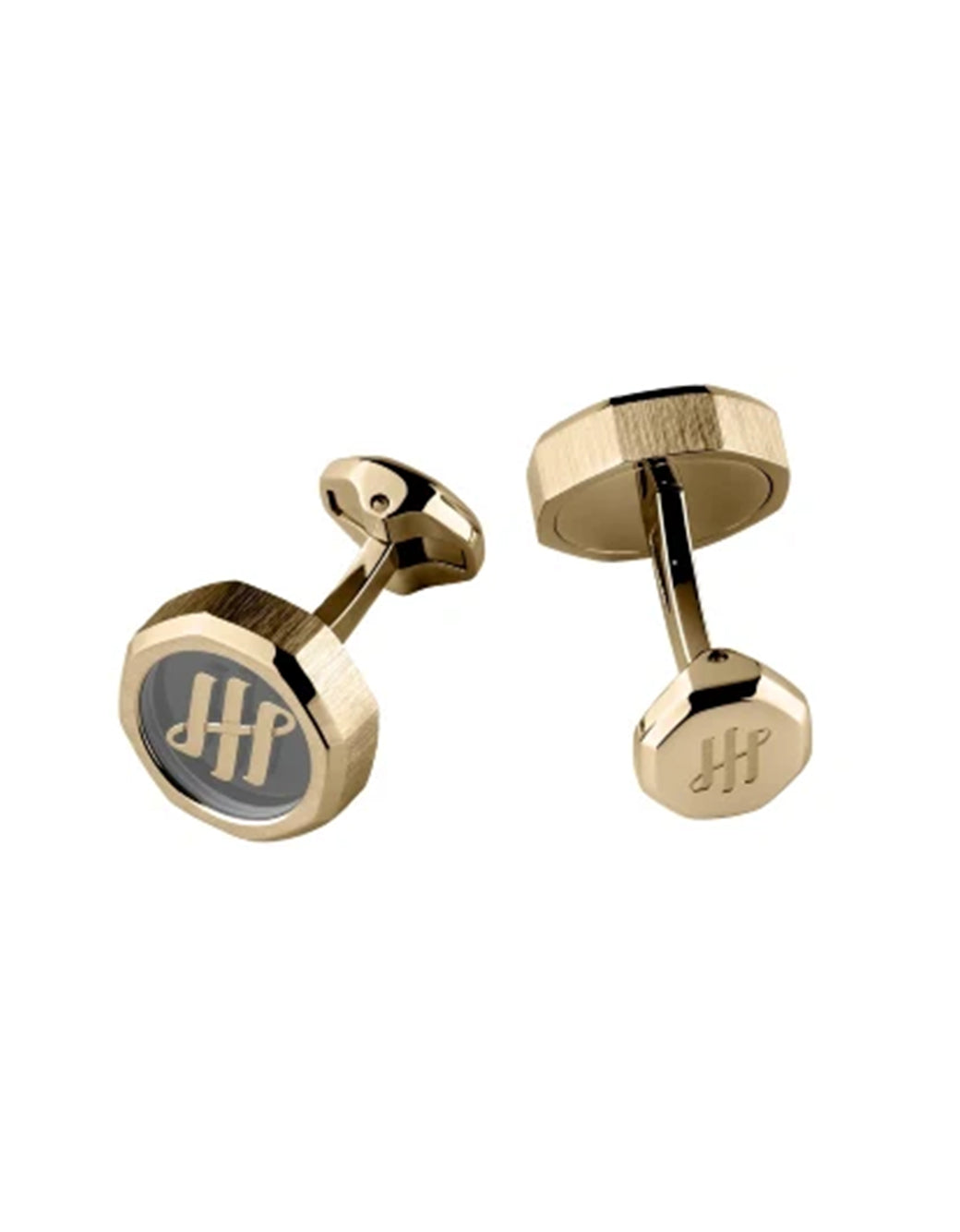 Montegrappa Otto Cufflinks IP Yellow Gold