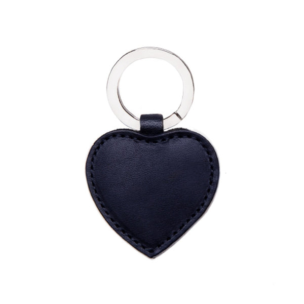 Ettinger Lifestyle Heart Key Fob Navy/Silver
