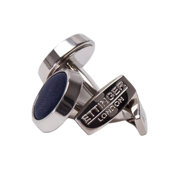 Ettinger Lifestyle Round Cufflinks Navy