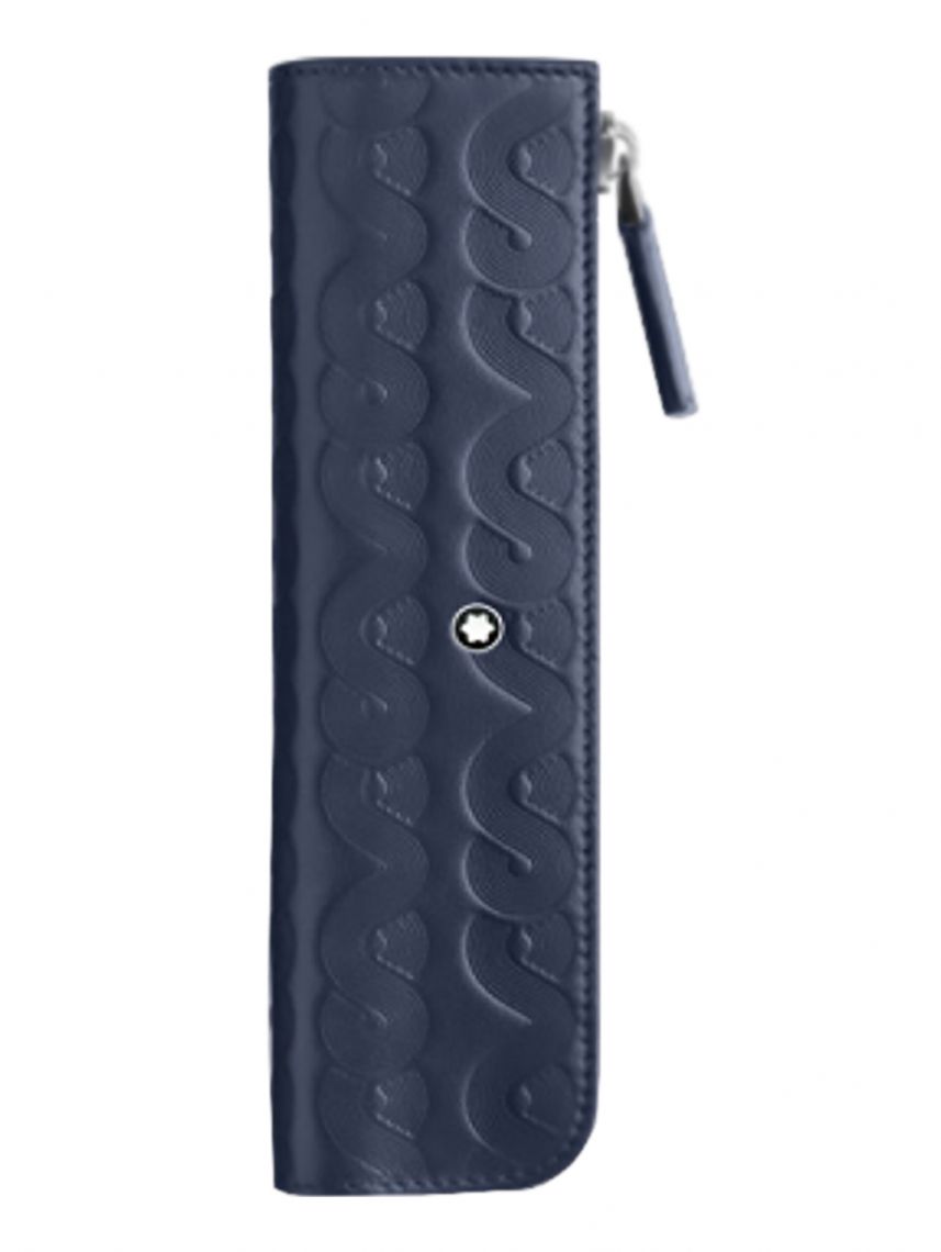 Montblanc Meisterstuck Selection 1 Pen Pouch Around the World in 80 Days Blue