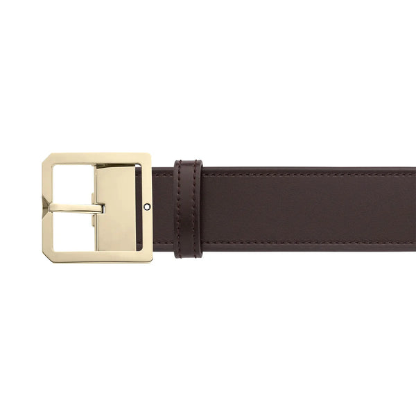 Montblanc Dark Brown/Grey 40 mm reversible leather belt