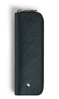 Montblanc Sartorial 1 pen pouch zip Tweed Blue