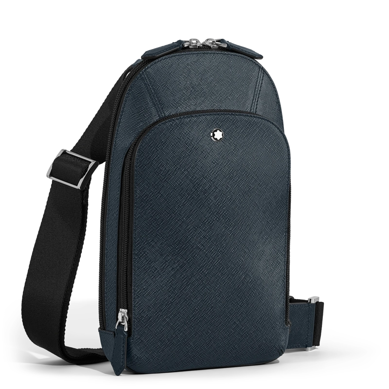 Montblanc Sartorial sling bag Tweed Blue