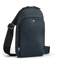 Montblanc Sartorial sling bag Tweed Blue