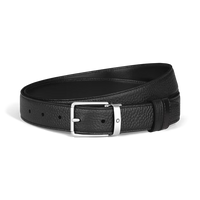 Montblanc Everyday 30 mm Reversible Belt in Grain Leather Black